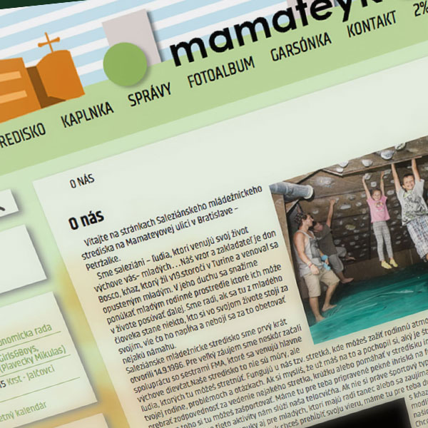 Mamateyka.sk Web Re-design